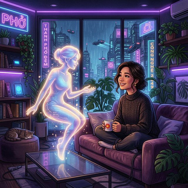 Web tâm sự với máy AI - chia sẻ riêng tư